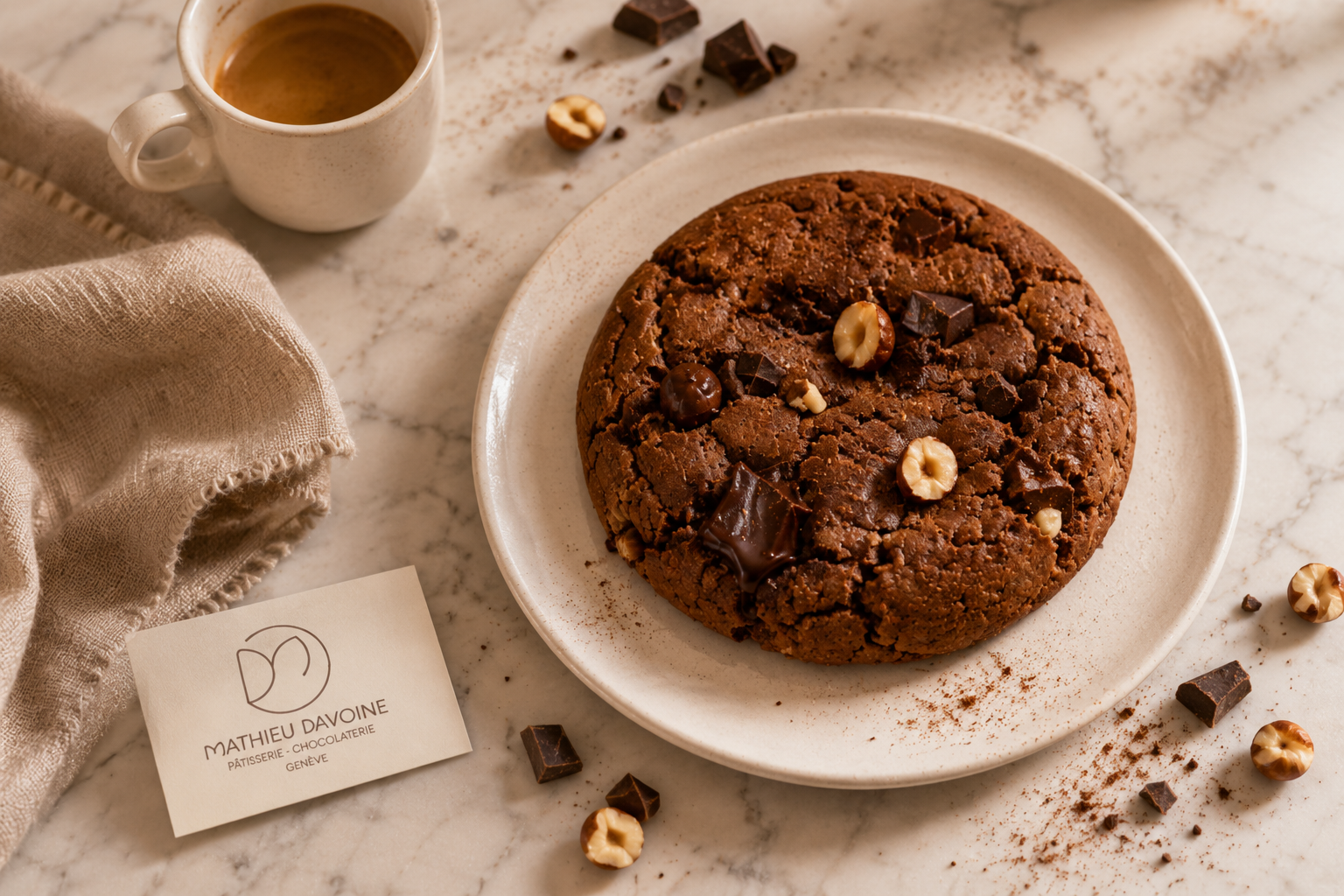 Cookie chocolat noisette