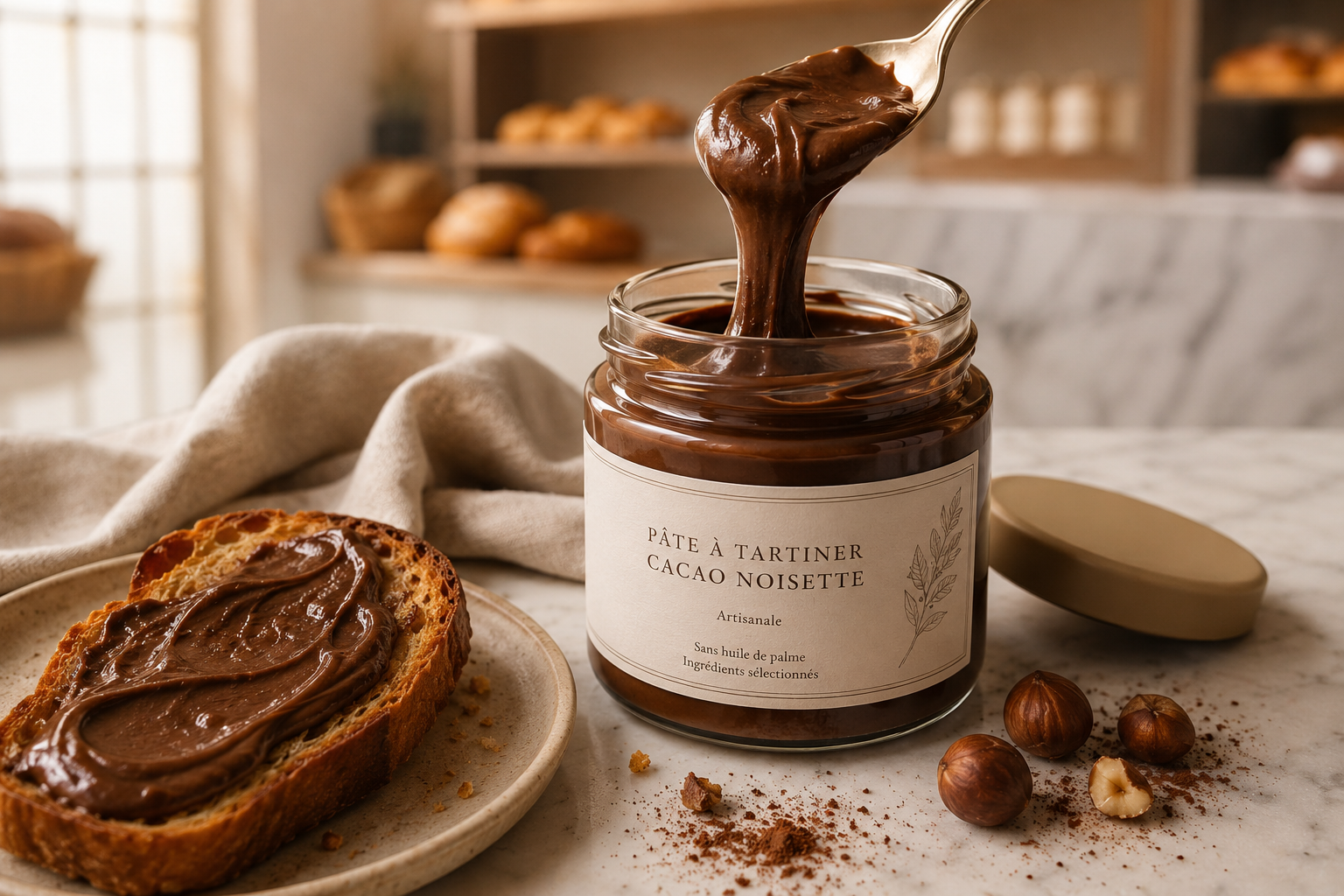 Pâte à tartiner cacao noisette