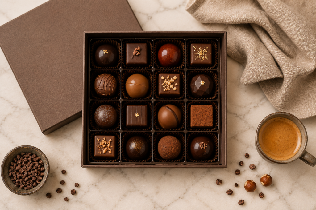 Coffret 16 bonbons assortis