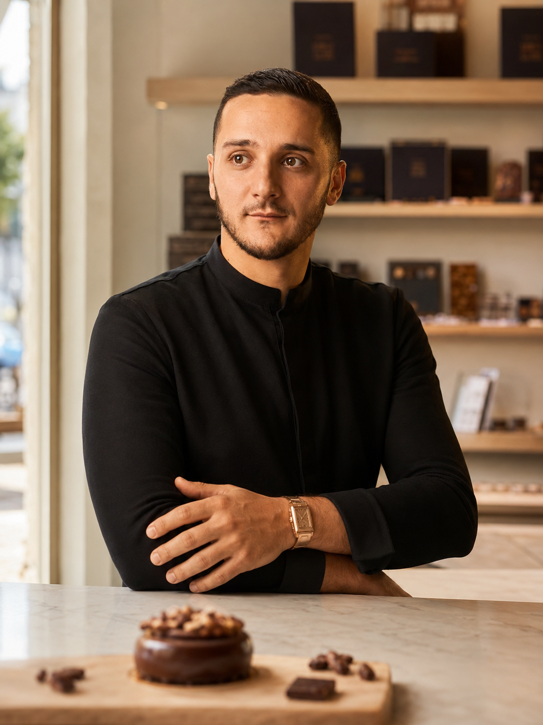 Portrait Mathieu Davoine, chef pâtissier-chocolatier