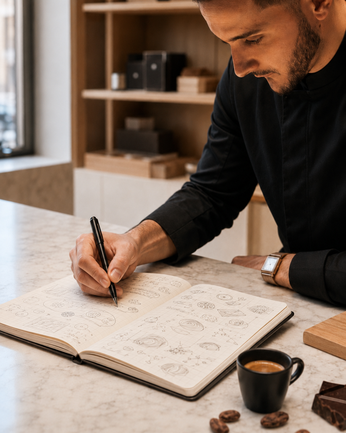 Mathieu Davoine dessine ses créations